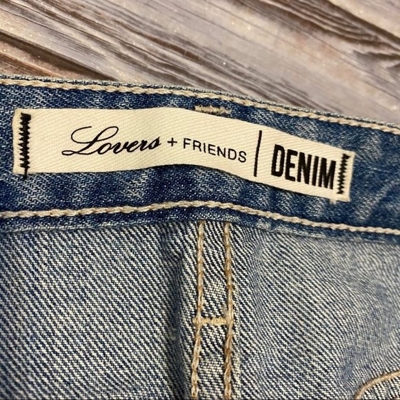 Lovers + Friends Alex Denim Mini Skirt Sz 27 - Picture 6 of 11